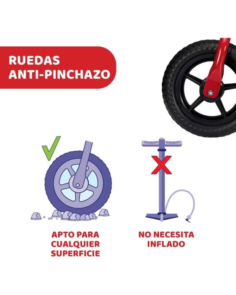 bicicleta chicco roja